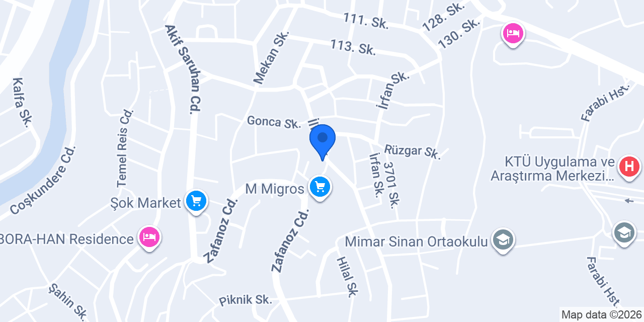 Özlü Apart konumu