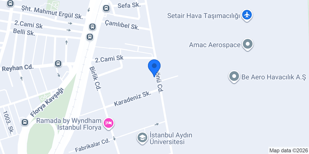 Aras Kargo Florya Şubesi konumu
