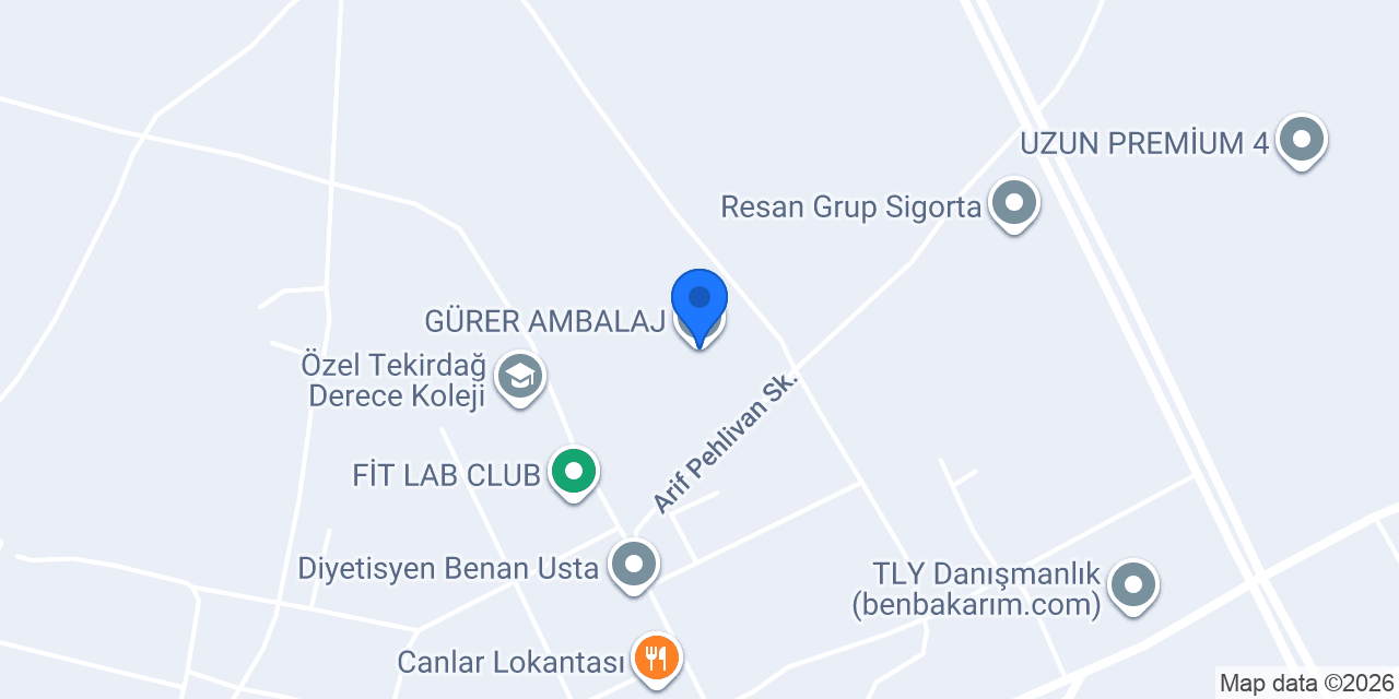 GÜRER AMBALAJ konumu