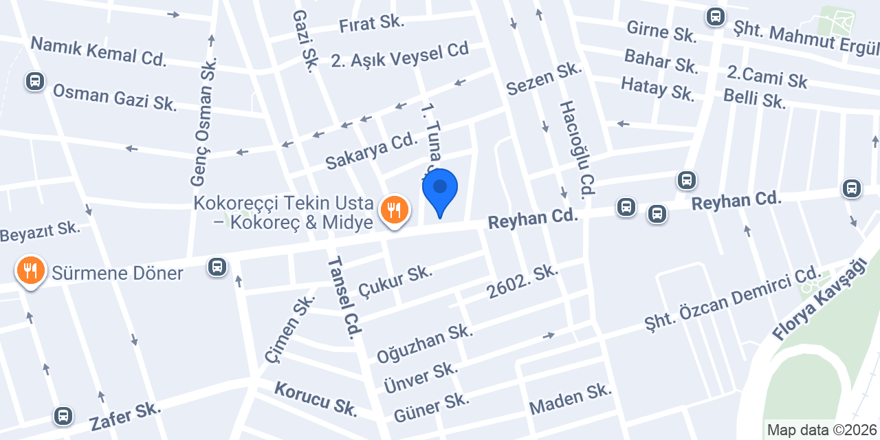 Yeşilova Çiçekçilik konumu