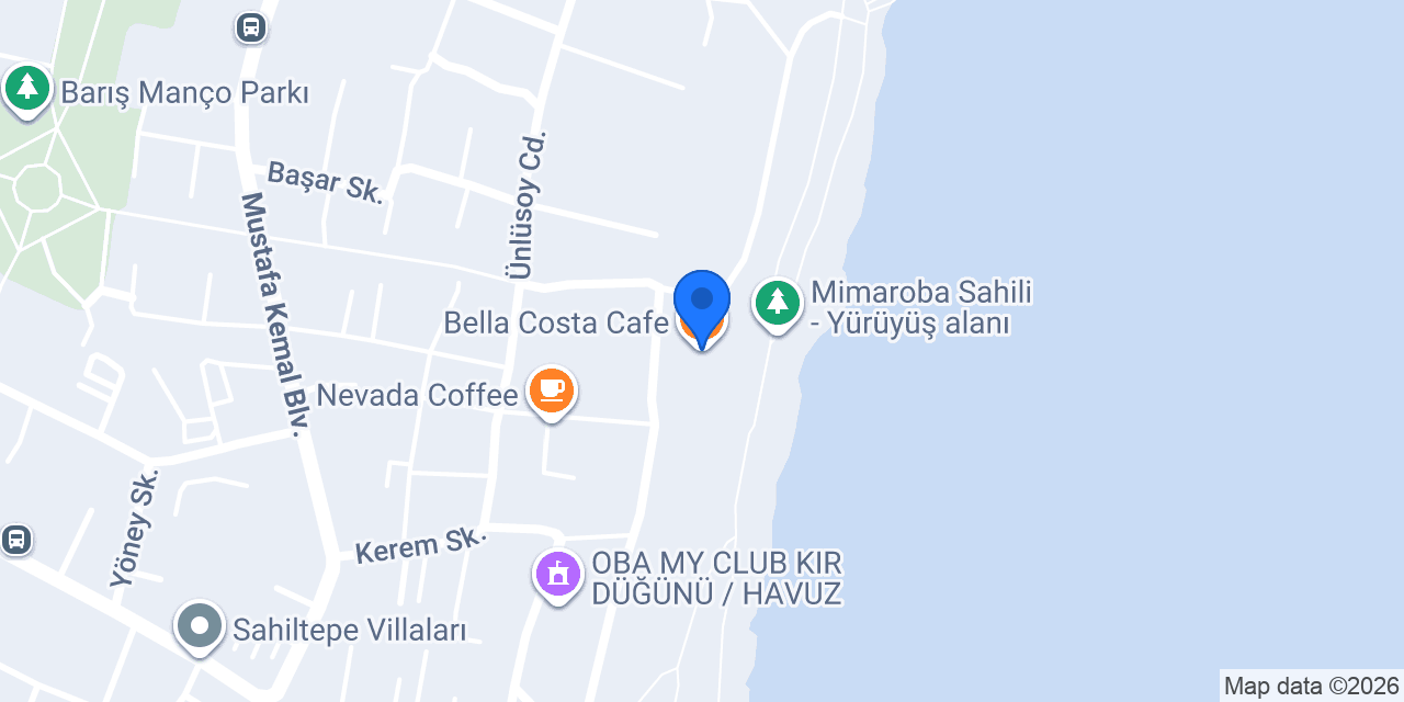 Bella Costa Cafe konumu