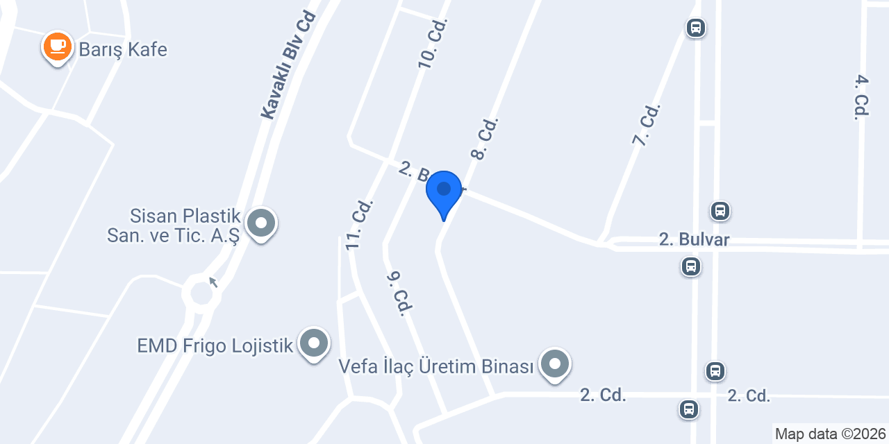 Vefa İlaç Depo konumu