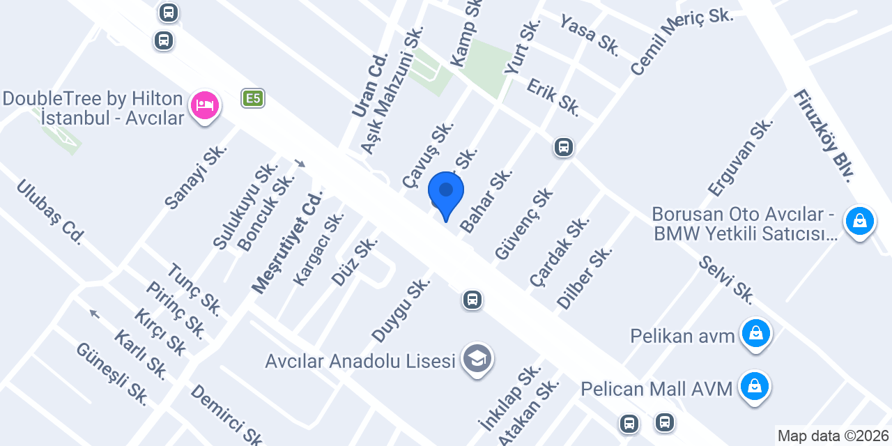 Fıstıkçıoğlu Sini Plus+ konumu
