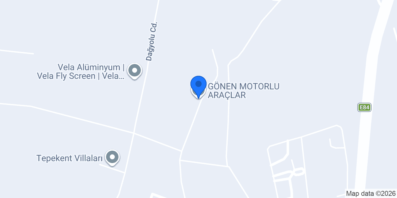 GÖNEN MOTORLU ARAÇLAR konumu