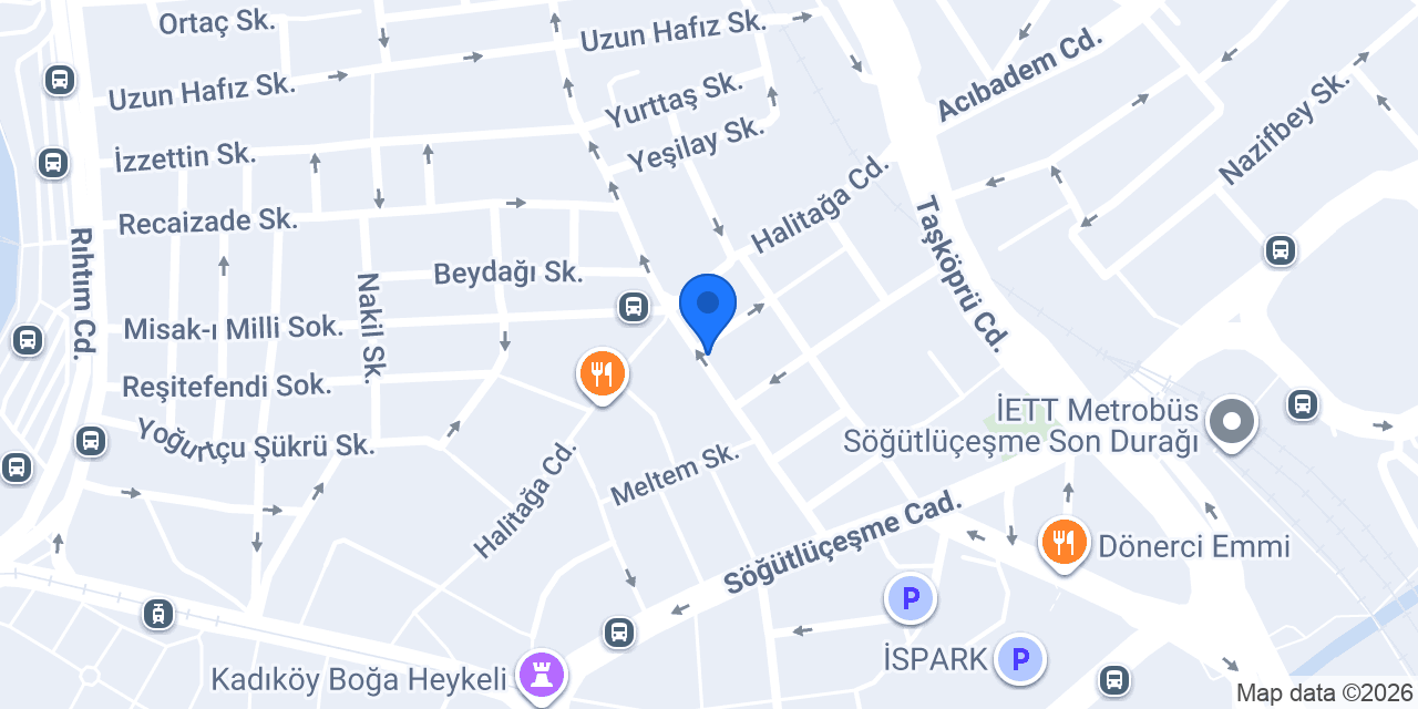 Kadıköy Vetcode Veteriner Kliniği konumu