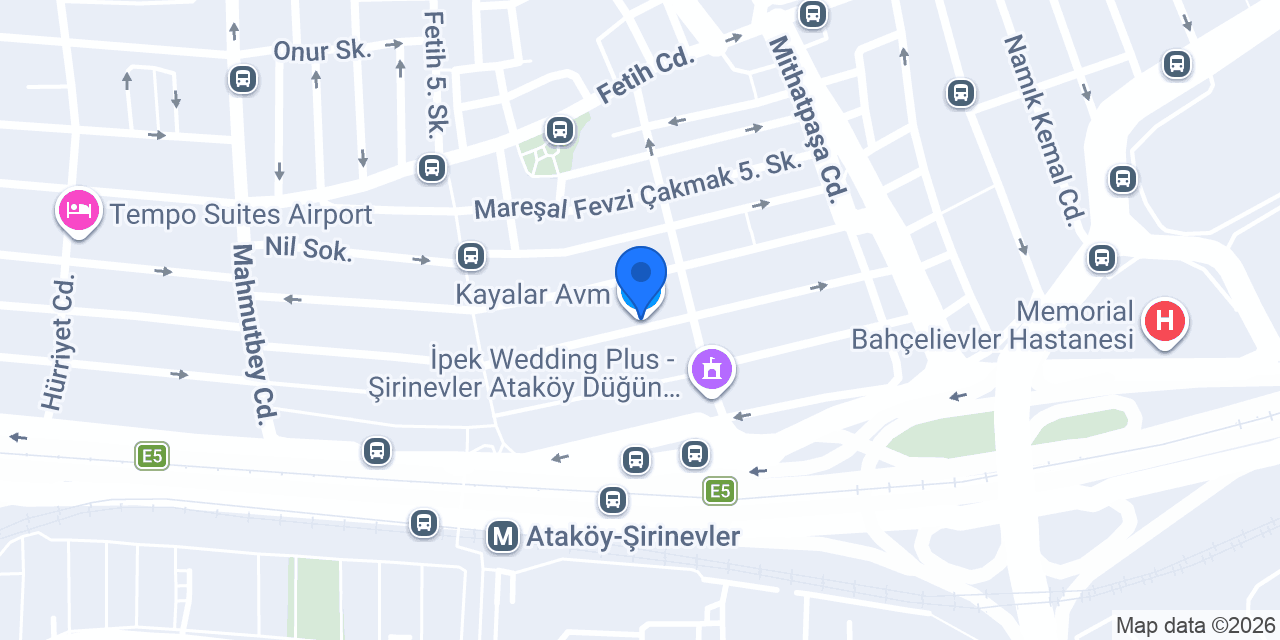 Kayalar Avm konumu