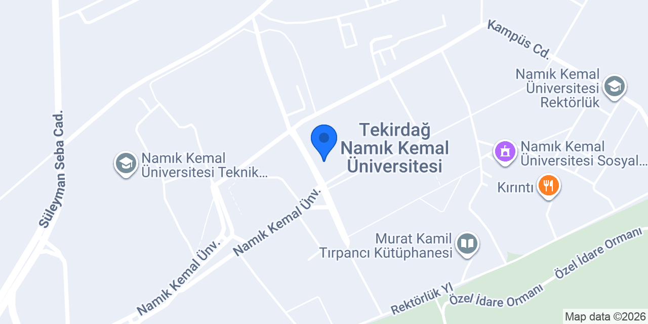 TNKÜ Uzaktan Eğitim Merkezi konumu
