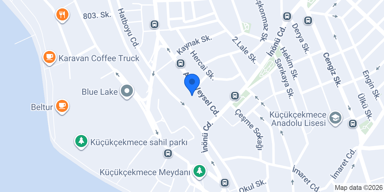 Yapı Kredi - Küçükçekmece Şubesi konumu
