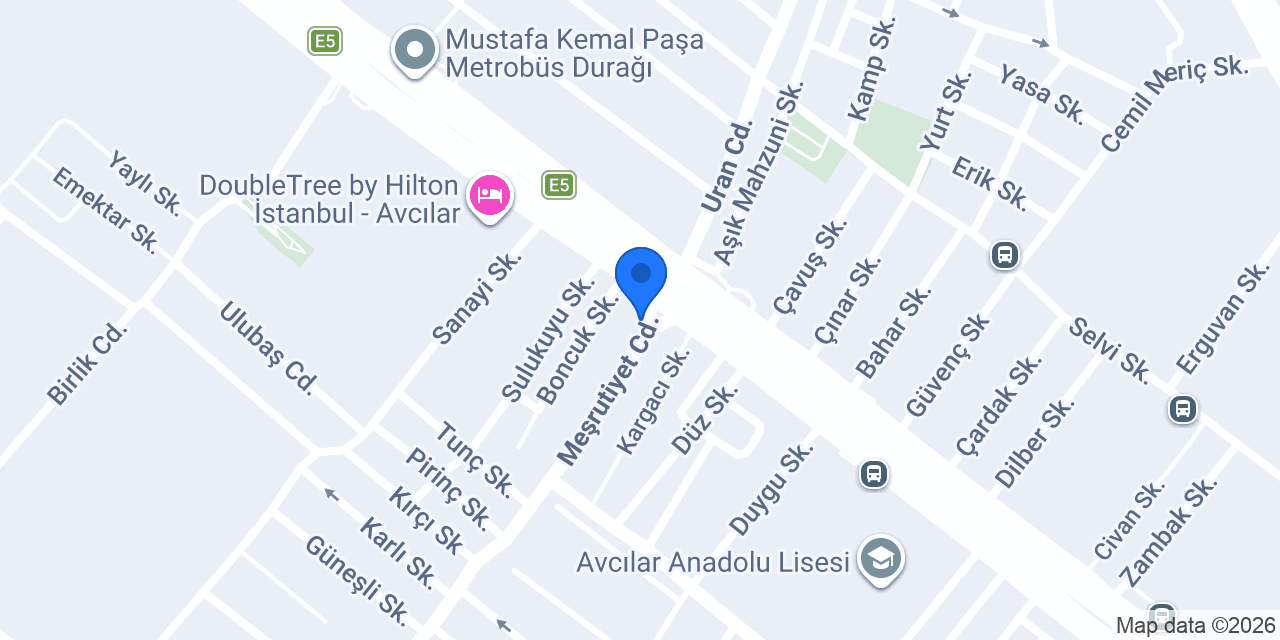 Avcılar Otelleri konumu