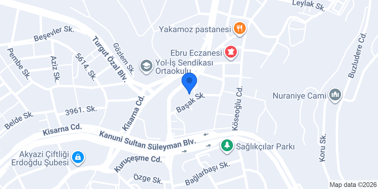 KUZEY AKADEMİ KOLEJİ TRABZON konumu