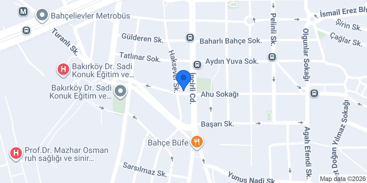 Burgan Bank Bakırköy Şubesi konumu