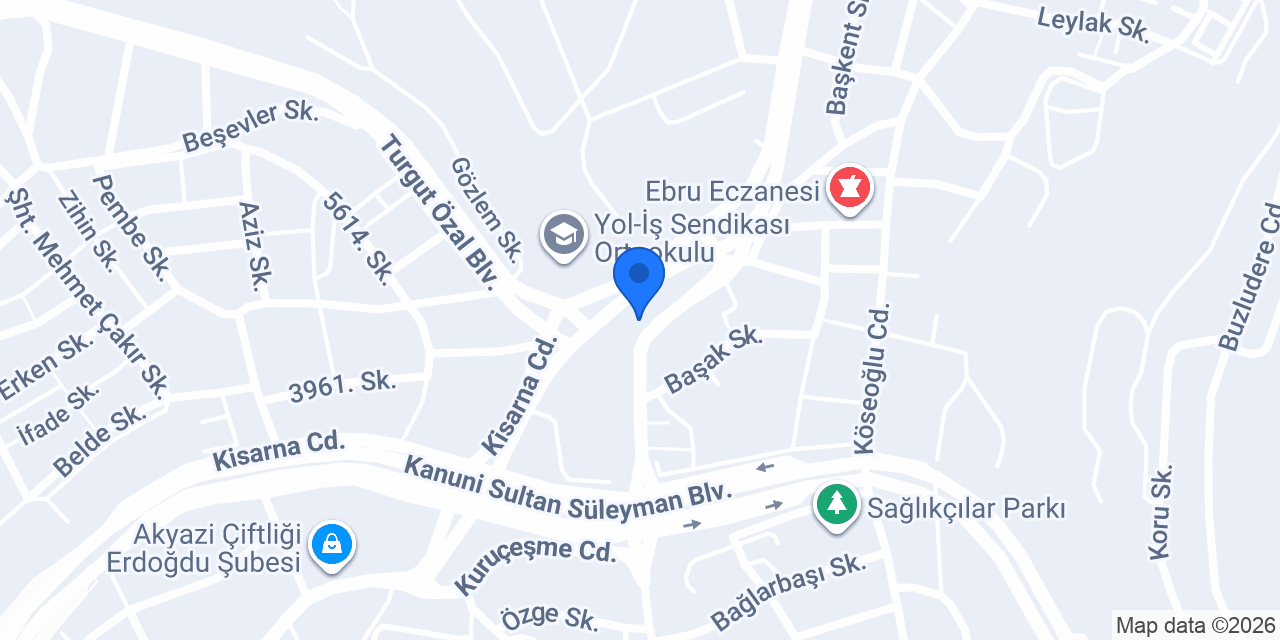Türk İnşaat Yapı Malzemeleri konumu