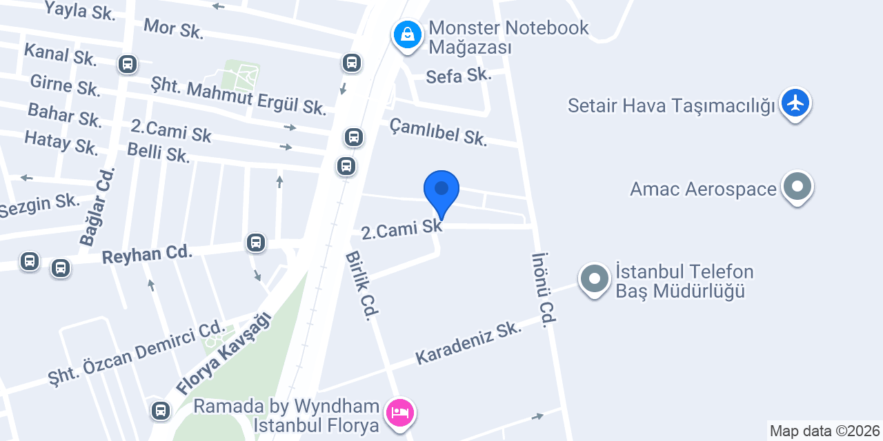 Sürat Kargo Florya Şube konumu