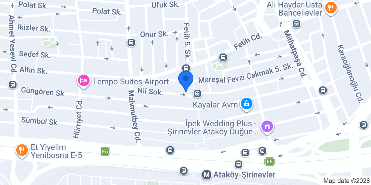 Joy Şirinevler Masaj Salonu konumu