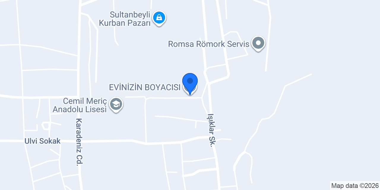 EVİNİZİN BOYACISI konumu