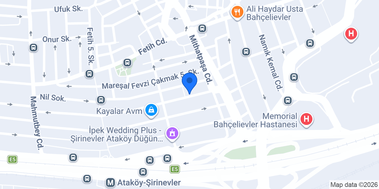 Şirinevler Hamamı konumu
