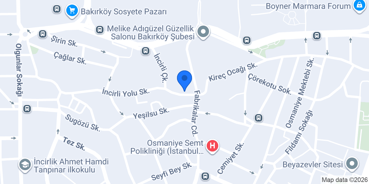 Bakırköy Çiçekcilik konumu