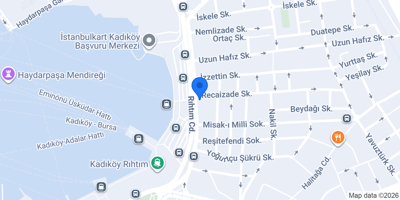 Kadıköy Otelleri konumu
