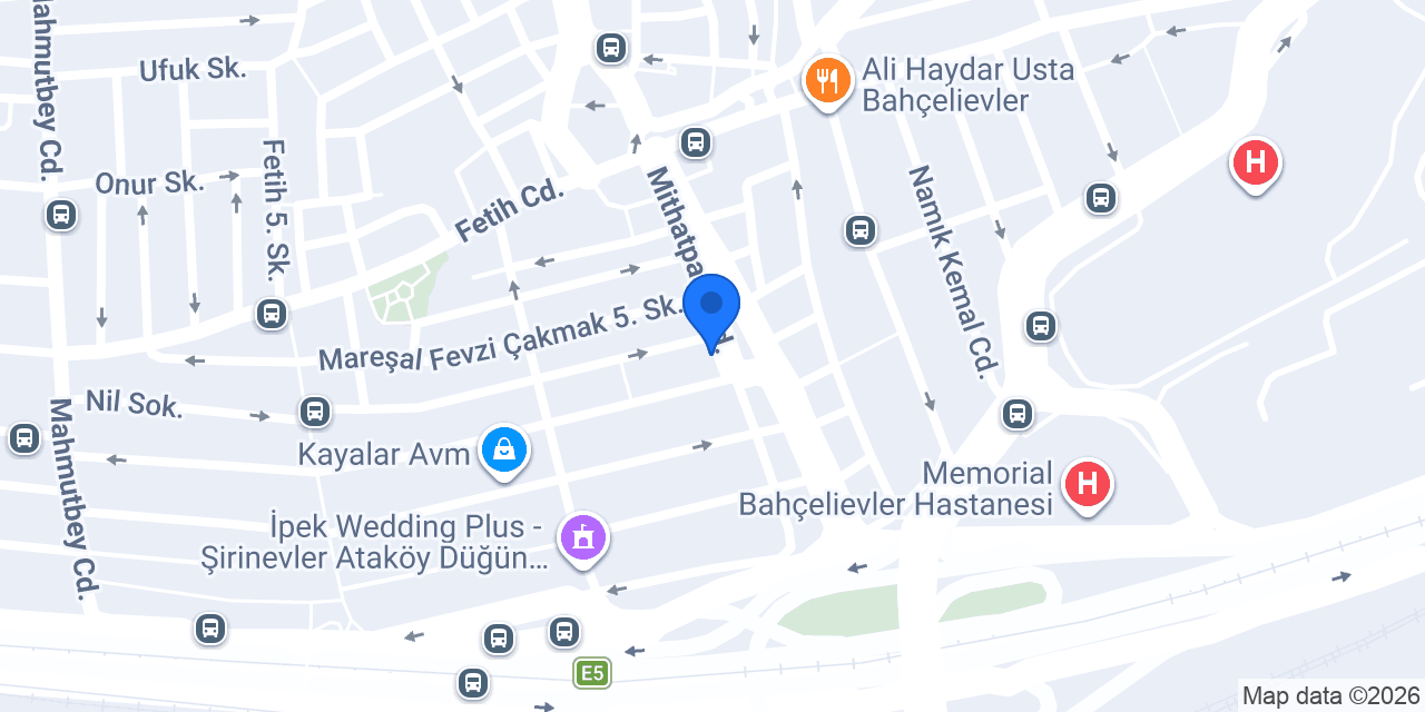 Birtat Döner Salonu konumu