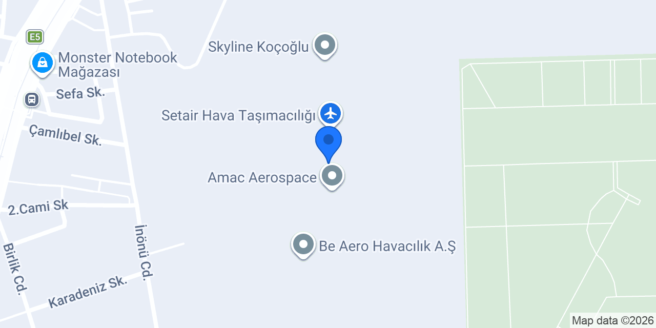 BKNJET Havacılık AŞ. konumu