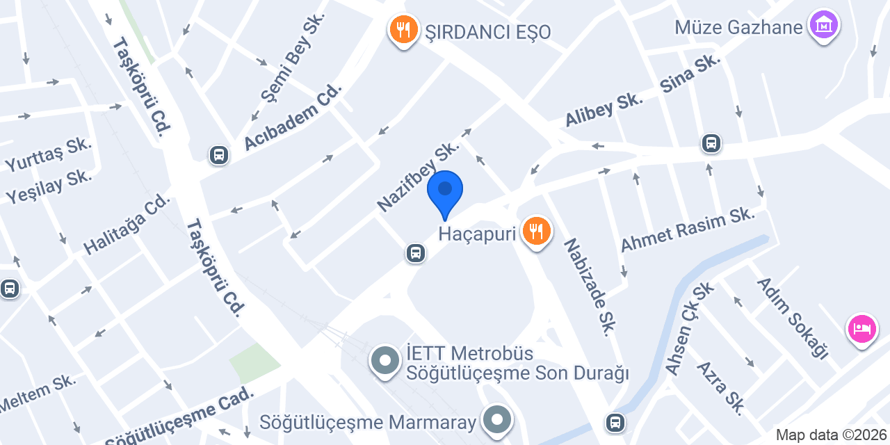 Tatbak Hasanpaşa Şubesi konumu