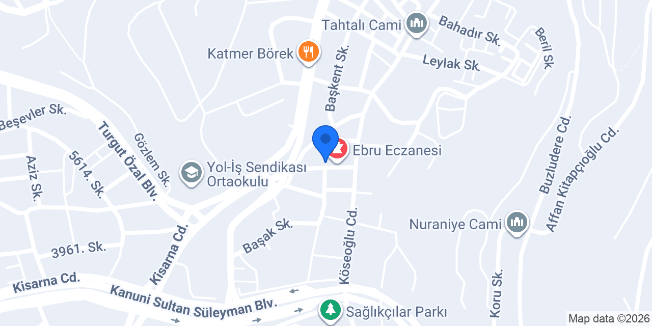 Gülbahar Polis Merkezi Amirliği konumu