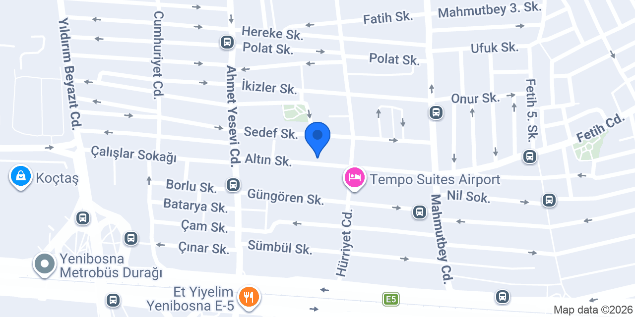Özmen Tesisat - Bahçelievler konumu
