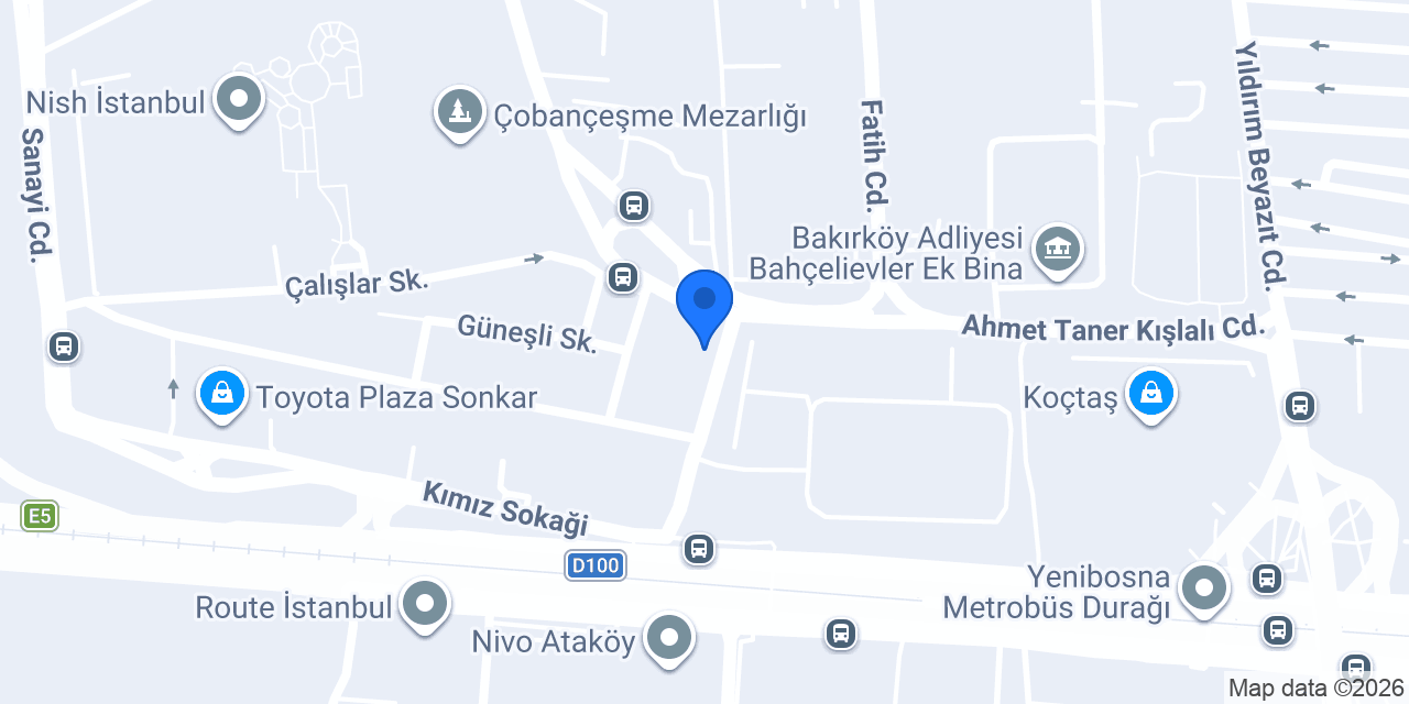 Sirçel İnşaat ve Taahhüt A.Ş. konumu