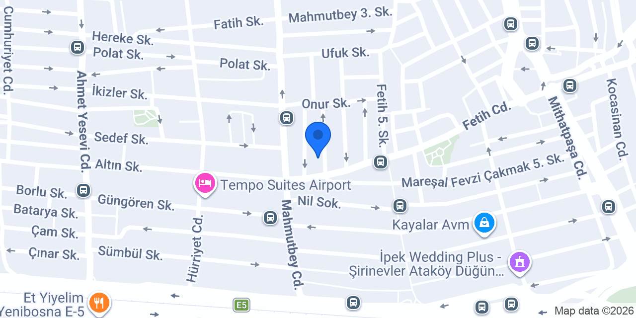 Şirinevler çin lokantası 四川饭店 konumu