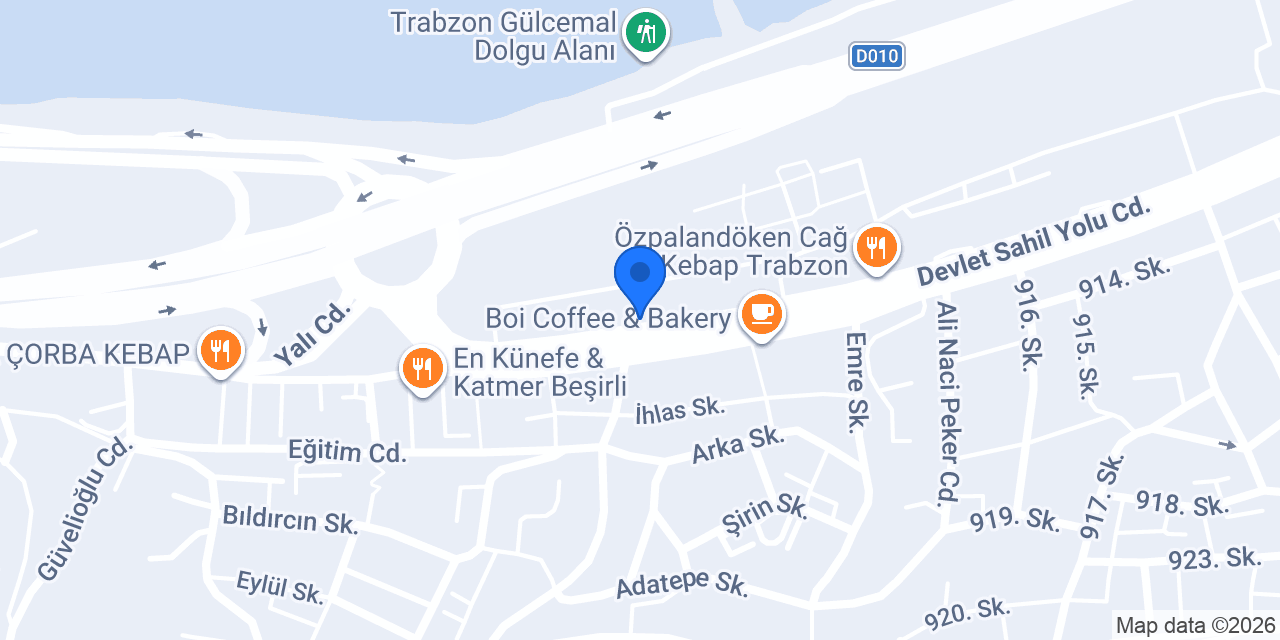 Mackbear Coffee Co. Trabzon konumu