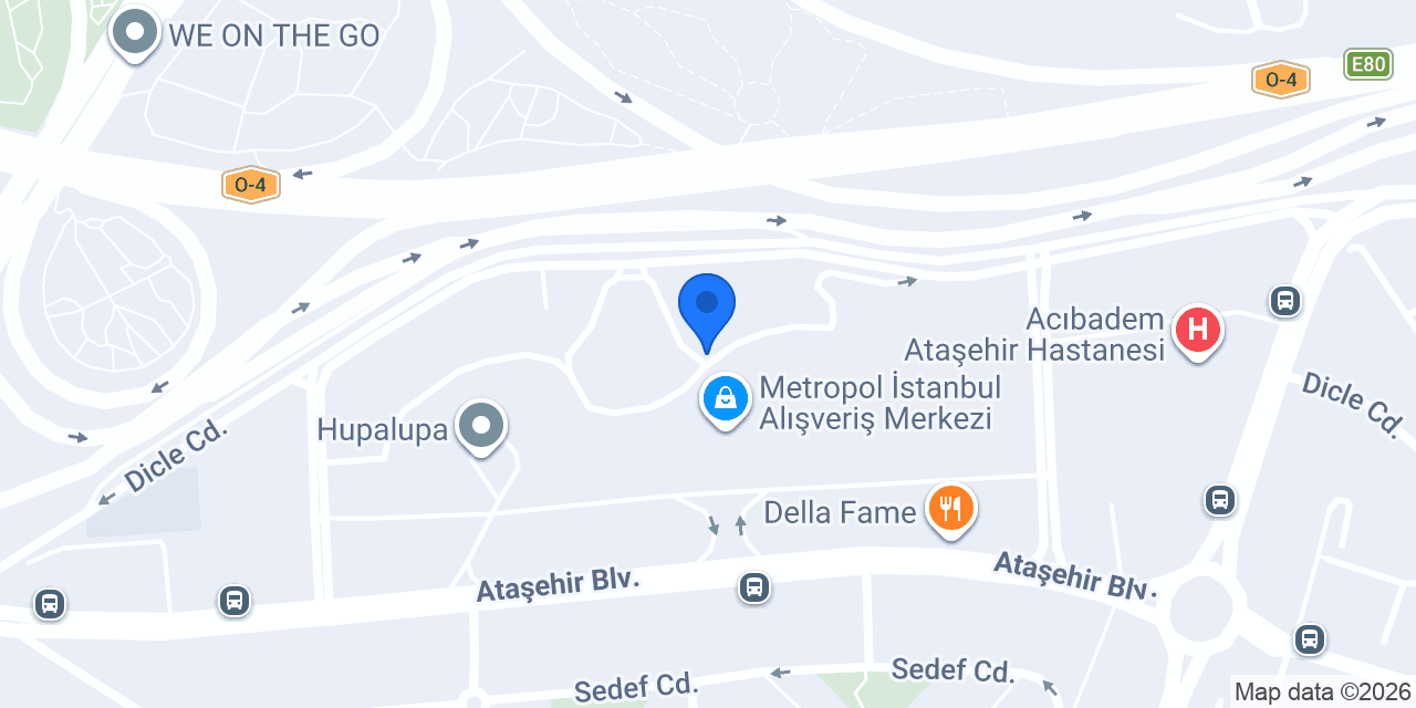Lizzbon İstanbul - Ataşehir konumu
