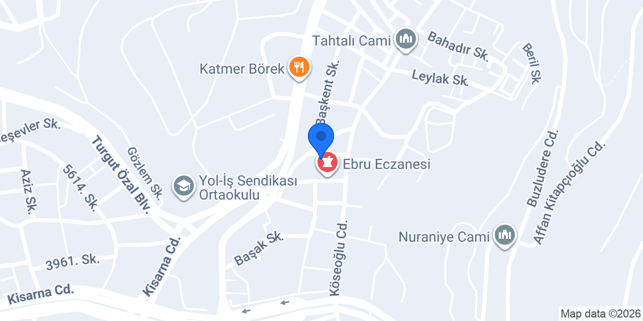 Eczane Çatak konumu