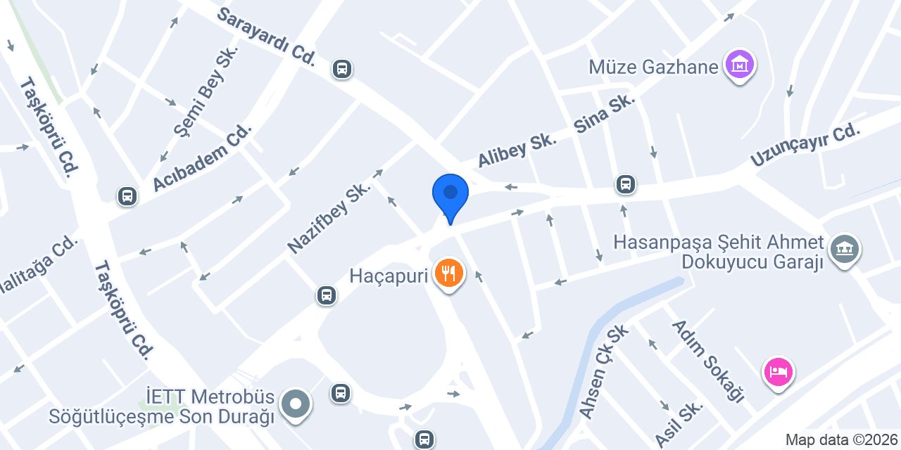 Kadıköy Söğütlüçeşme Tekel konumu