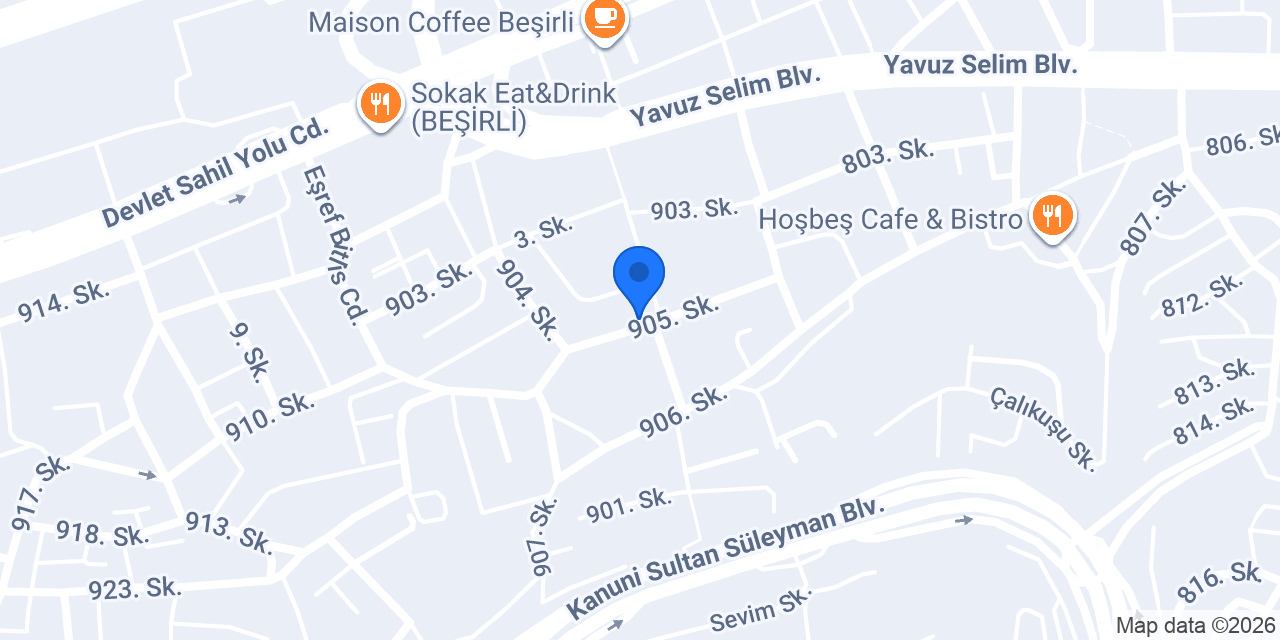 Çelikler Analitik Trabzon Şube konumu
