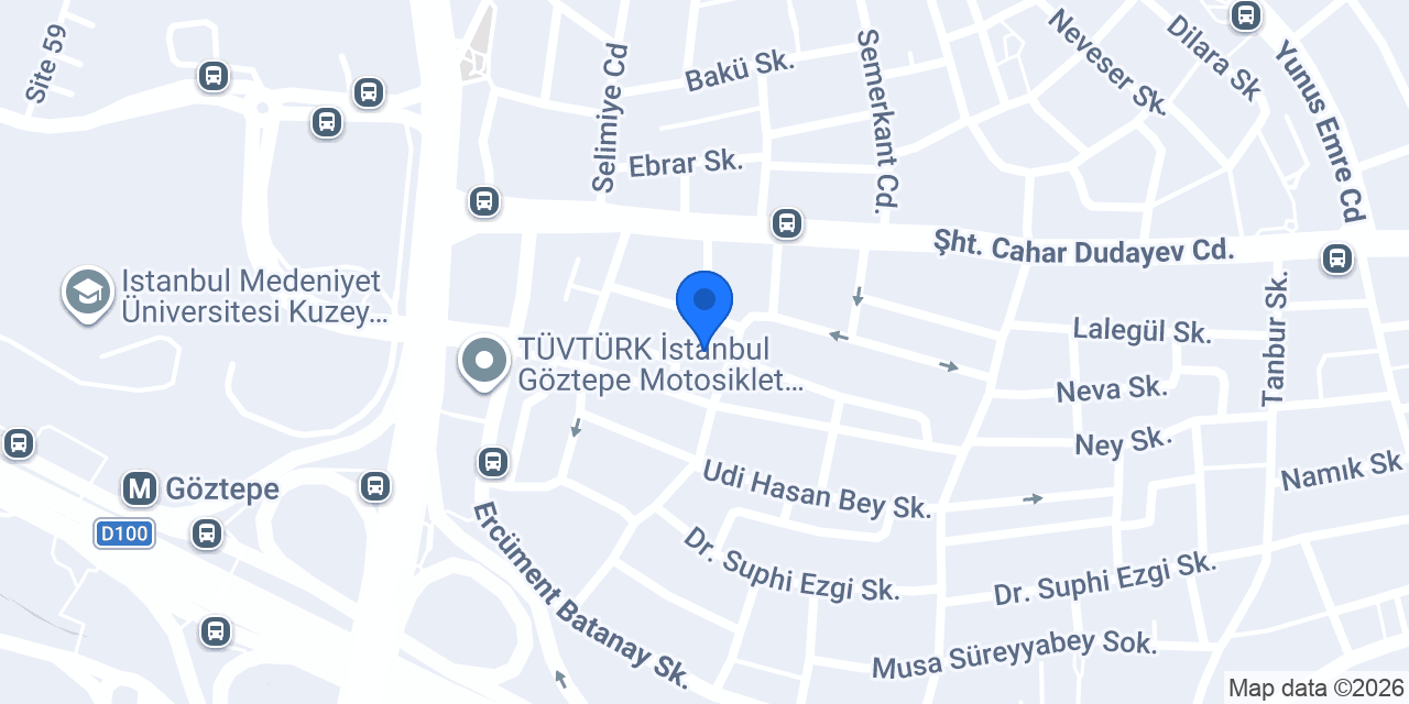 Atölyek konumu