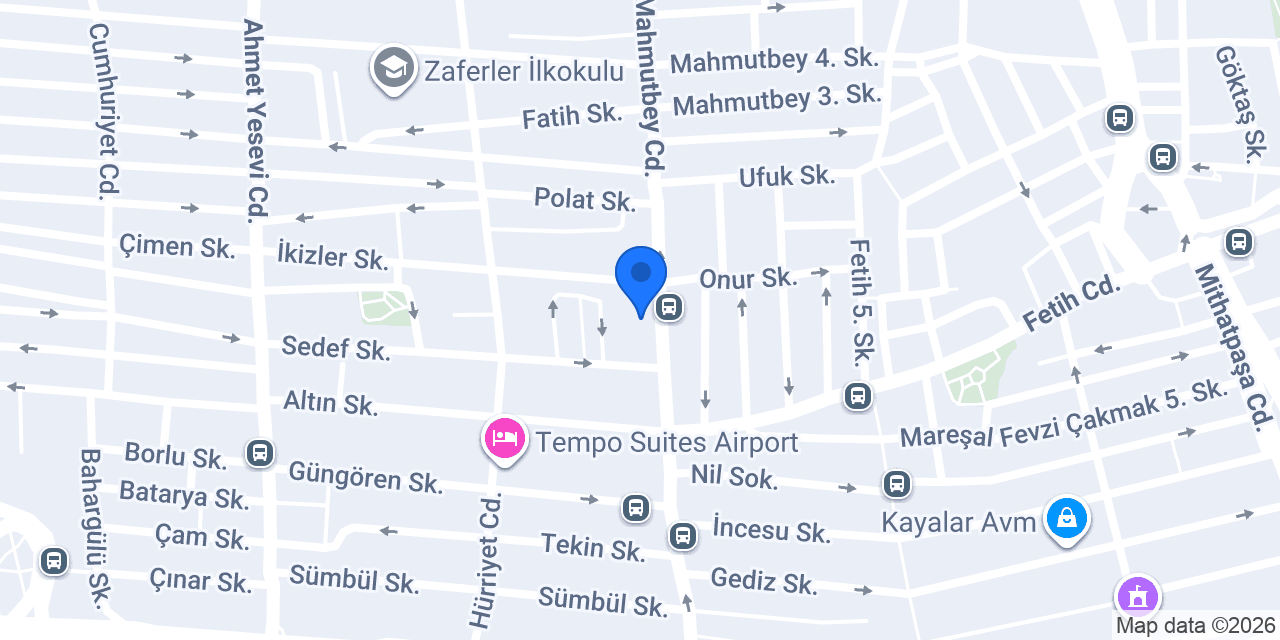 Antephan Künefe Şirinevler konumu