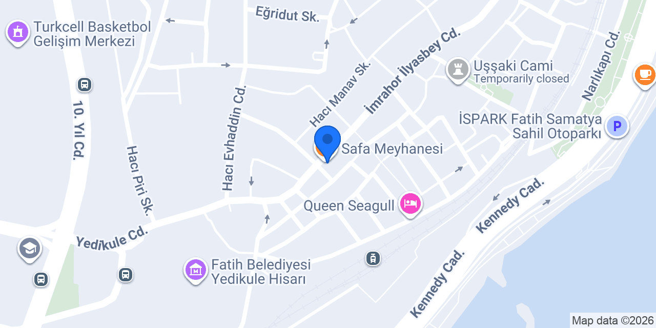 Safa Meyhanesi konumu