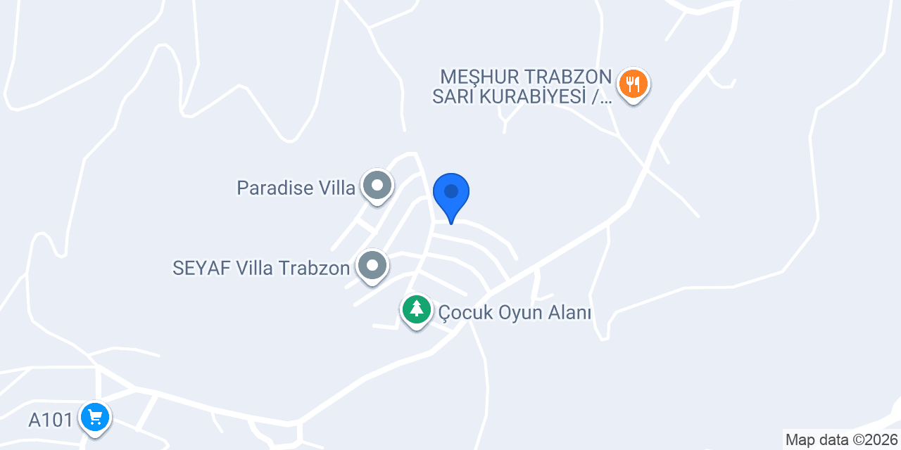 Rose Villa Trabzon konumu