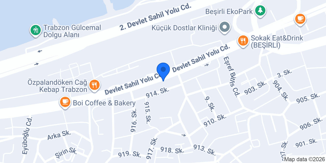 Levent Börek Trabzon konumu