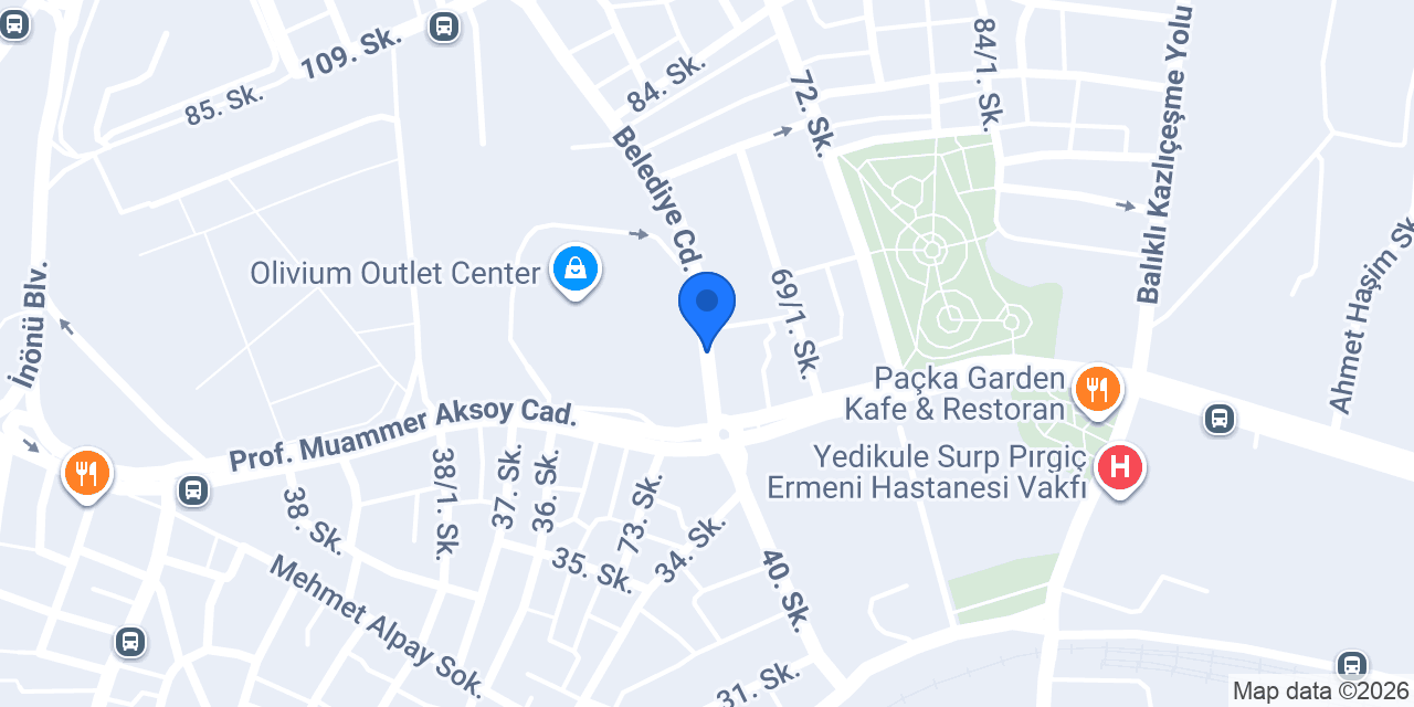 Dentoliv Diş Kliniği konumu