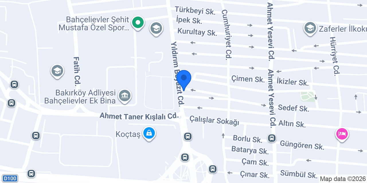 Oklava Pastanesi konumu