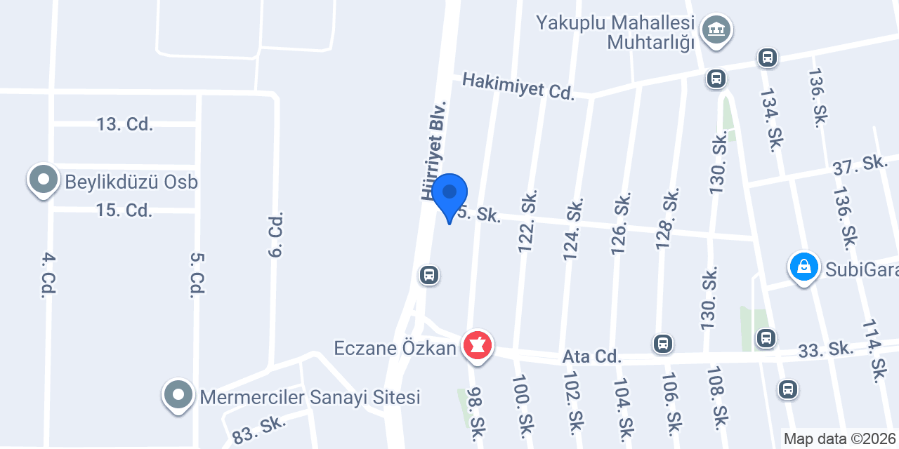 İhlas Yetkili Servis konumu