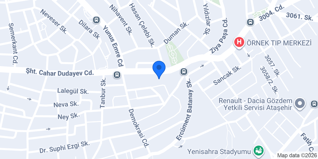 Derin Temasla Suna konumu