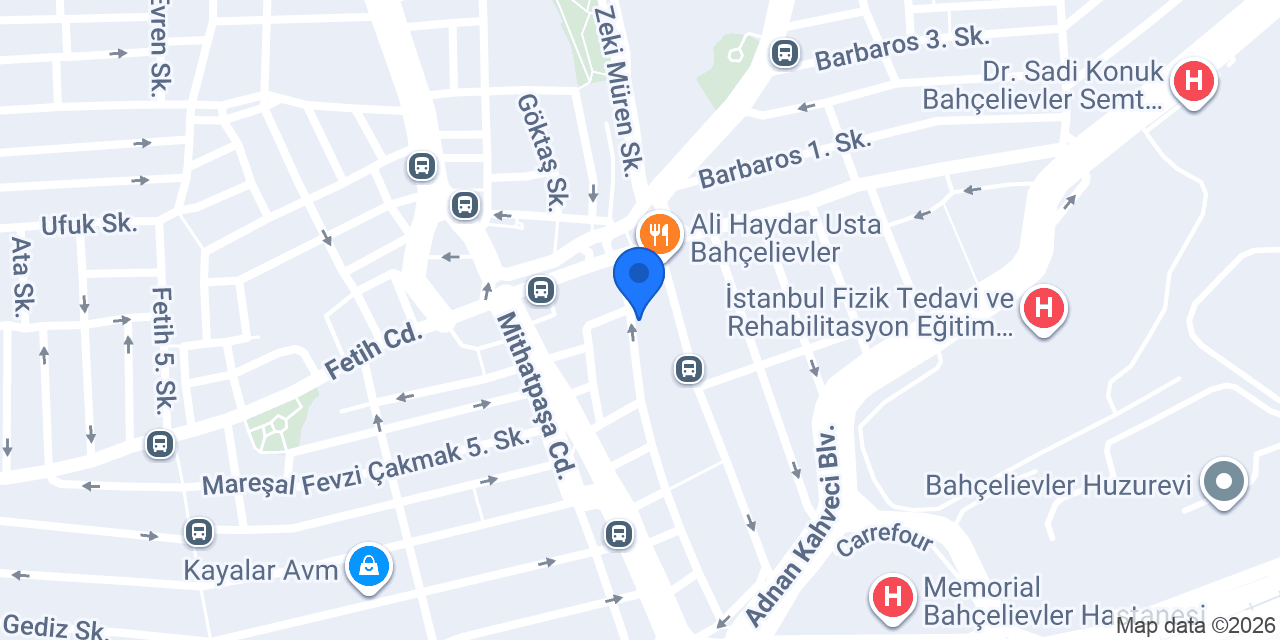 Şirin Motor Lastik konumu