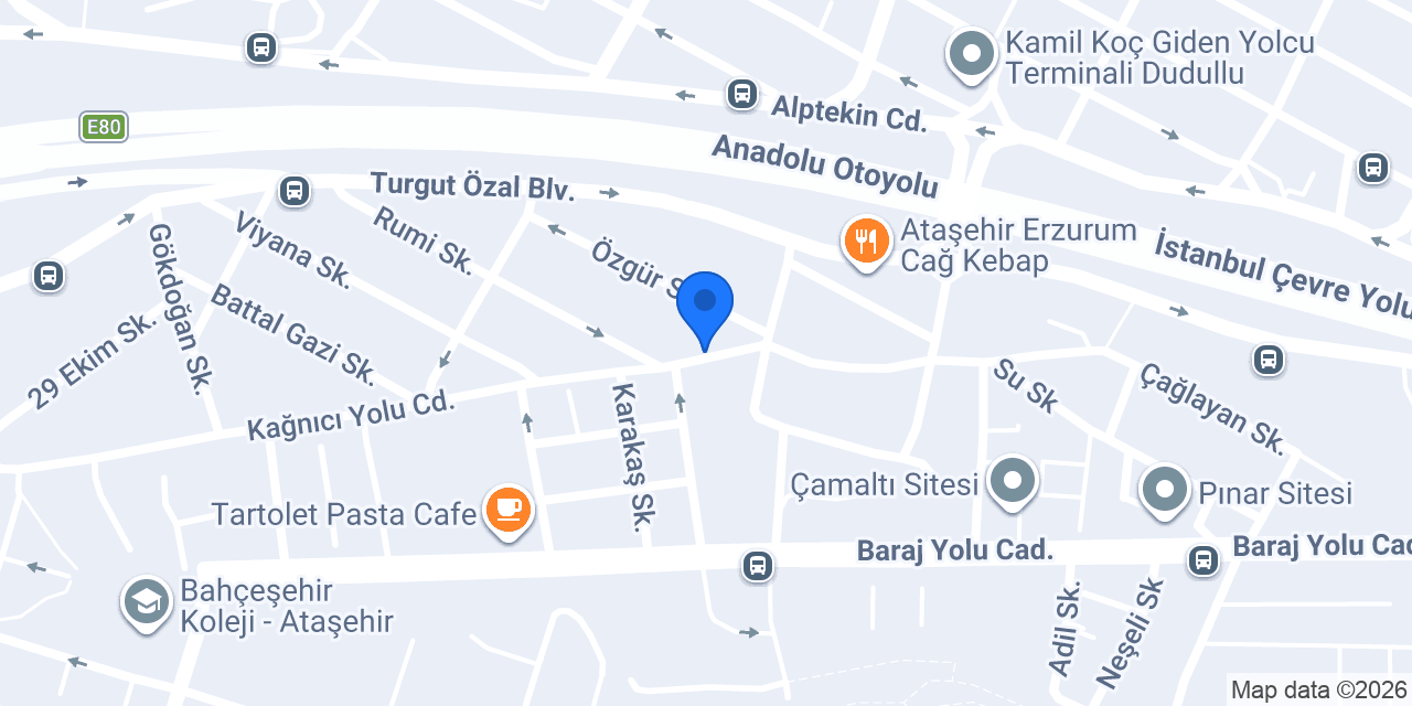 ataşehir şen cafe restorant konumu