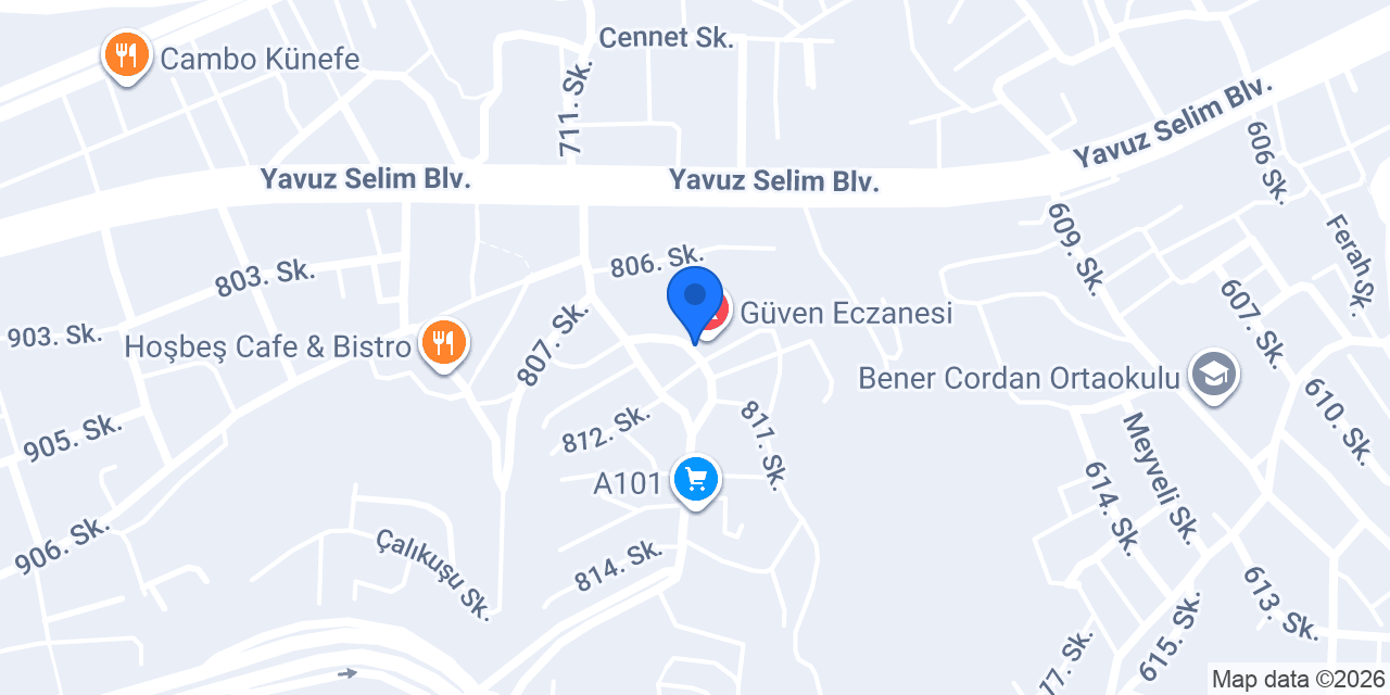 Güven Eczanesi konumu