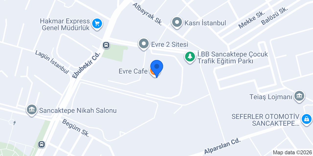 Evre Cafe konumu
