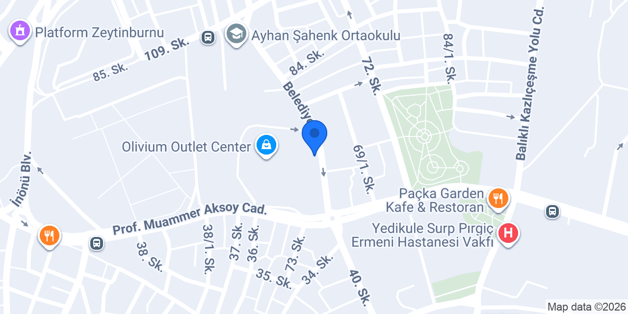 Olivium Taksi konumu