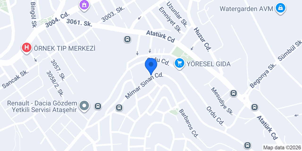 Örnek Günlük Kiralık Ev konumu