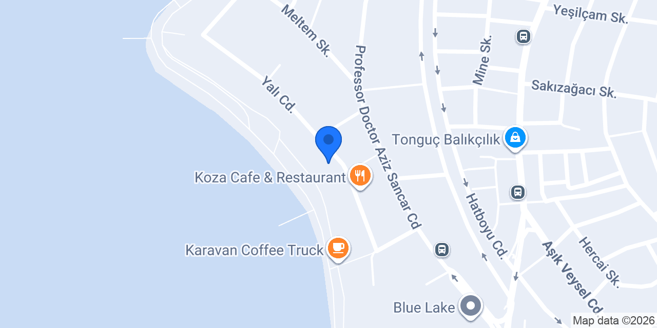cafe Dolunay Beach konumu
